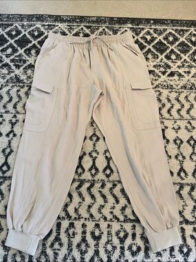 INC International Concepts Men's Cargo Joggers in Light Taupe